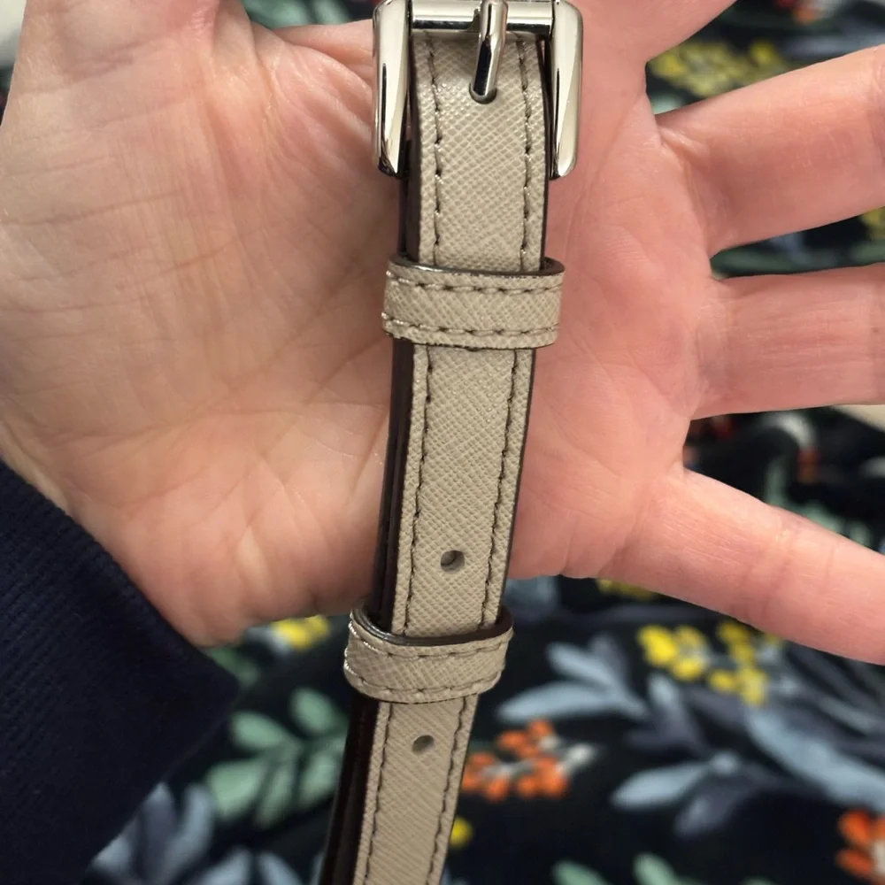 Michael Kors Gray/Very light Pink Studded Satchel